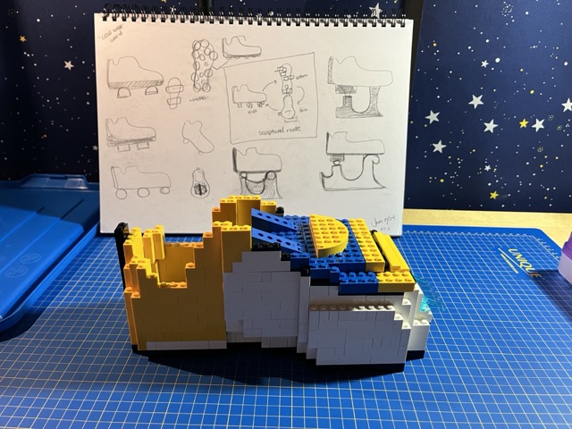 LEGO heel sketch by Jordan Ng